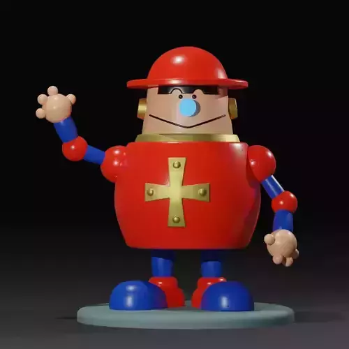 Gizmo Robot Superbook Toy Tuercas Robot de Superlibro juguete  3D print model