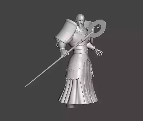 Ruin Holy Knight Weird Fangs 3D Model 3D print model