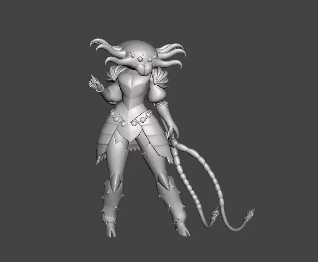 Friesia Holy Knight Weird Fangs 3D Model 3D print model_0