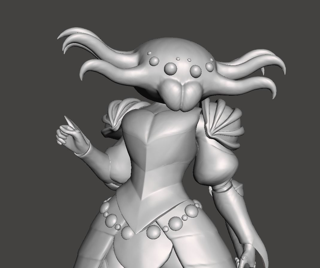 Friesia Holy Knight Weird Fangs 3D Model 3D print model_2