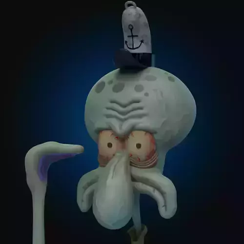 Ugly Squidward Free 3D model