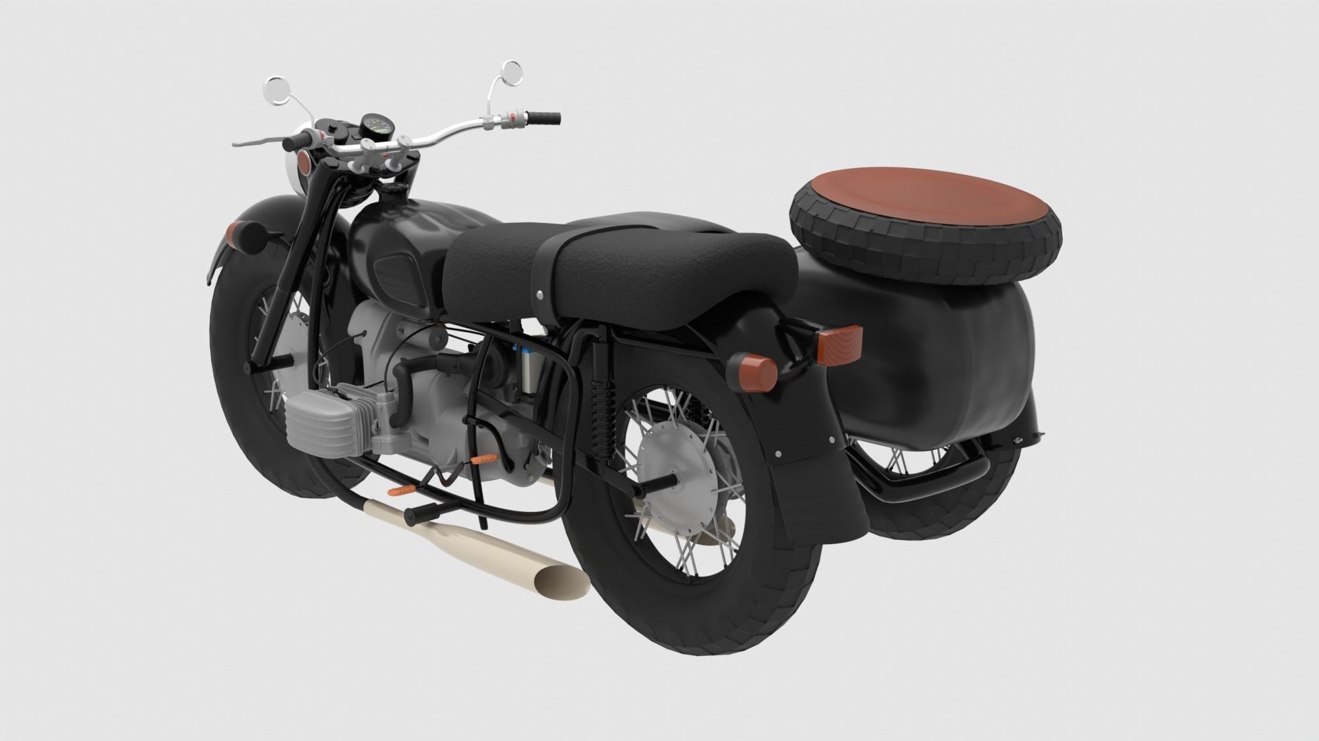 Motorcycle 3D model_2