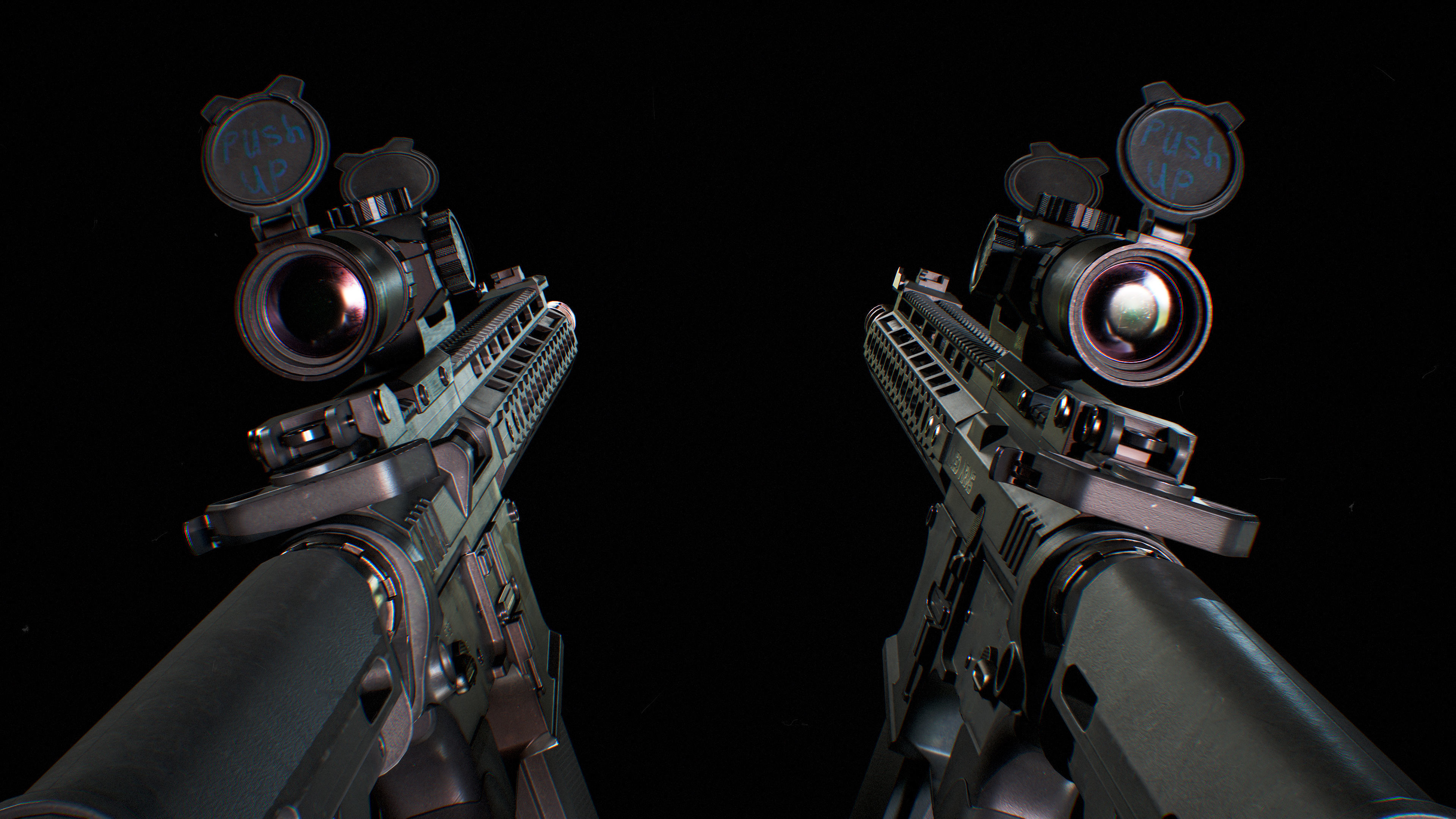 AR 15 Low-poly 3D model_7