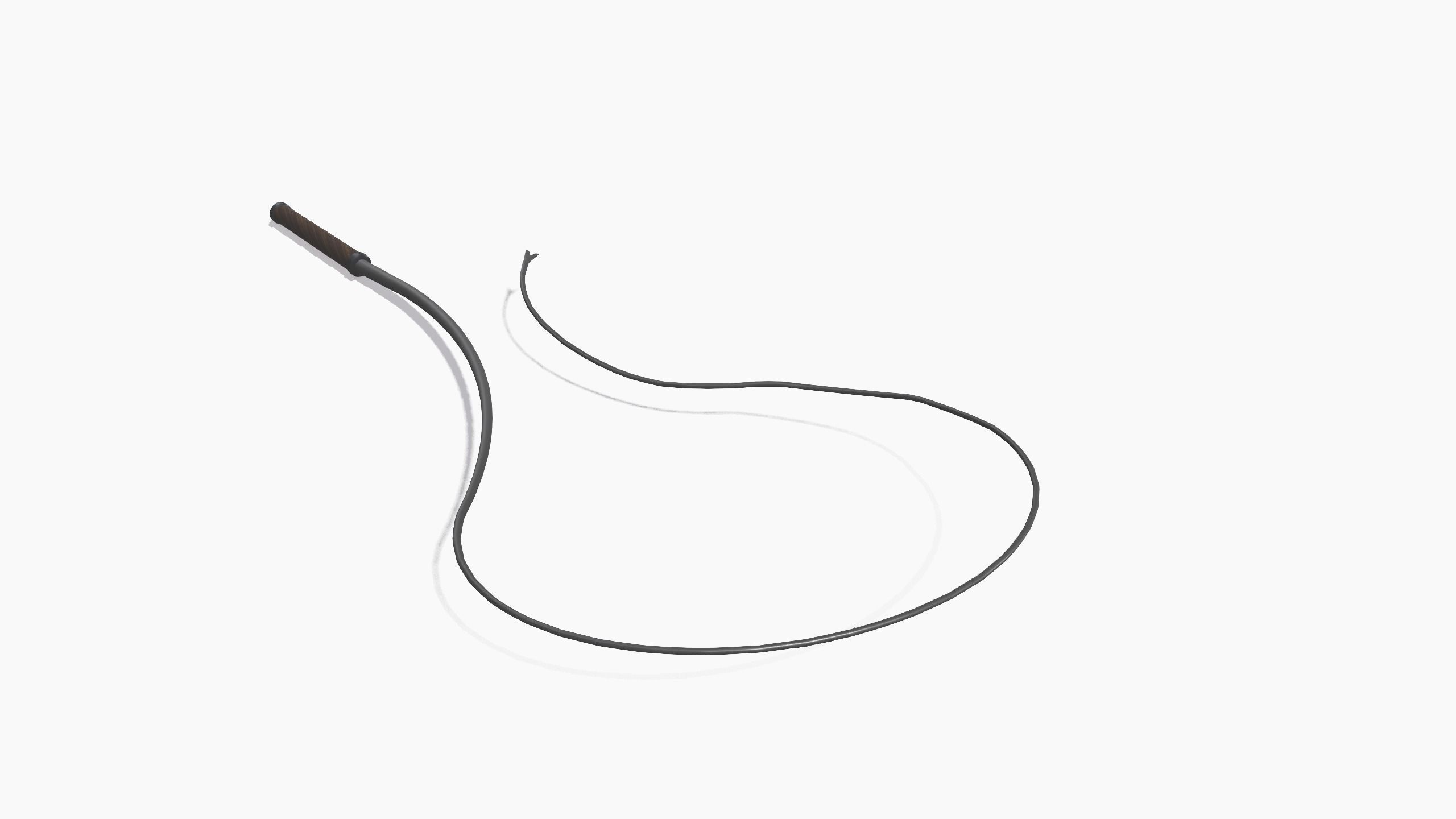 BDSM Whip Low-poly 3D model_1