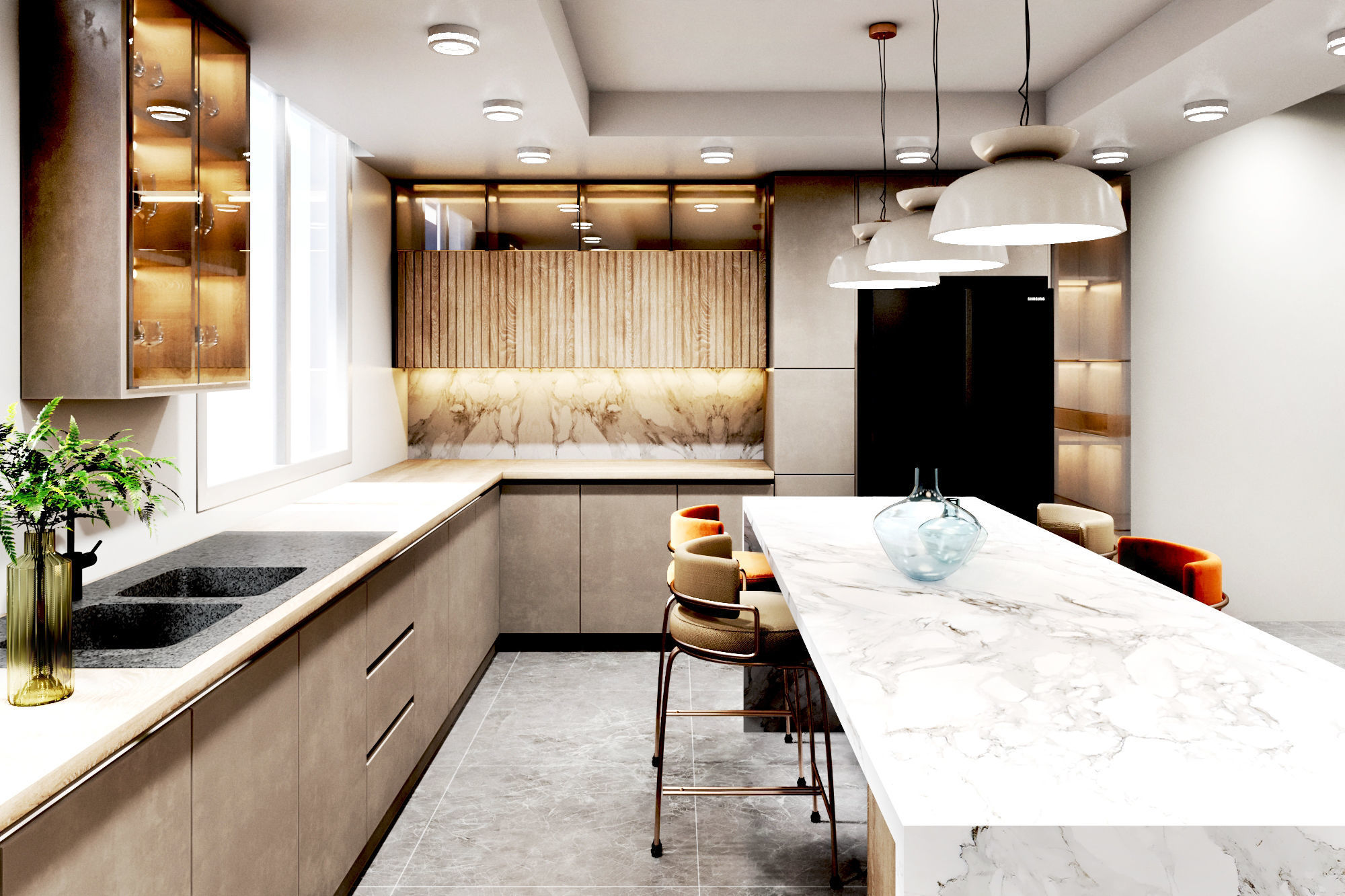 home Apartment  Interior Design Low-poly 3D model_15