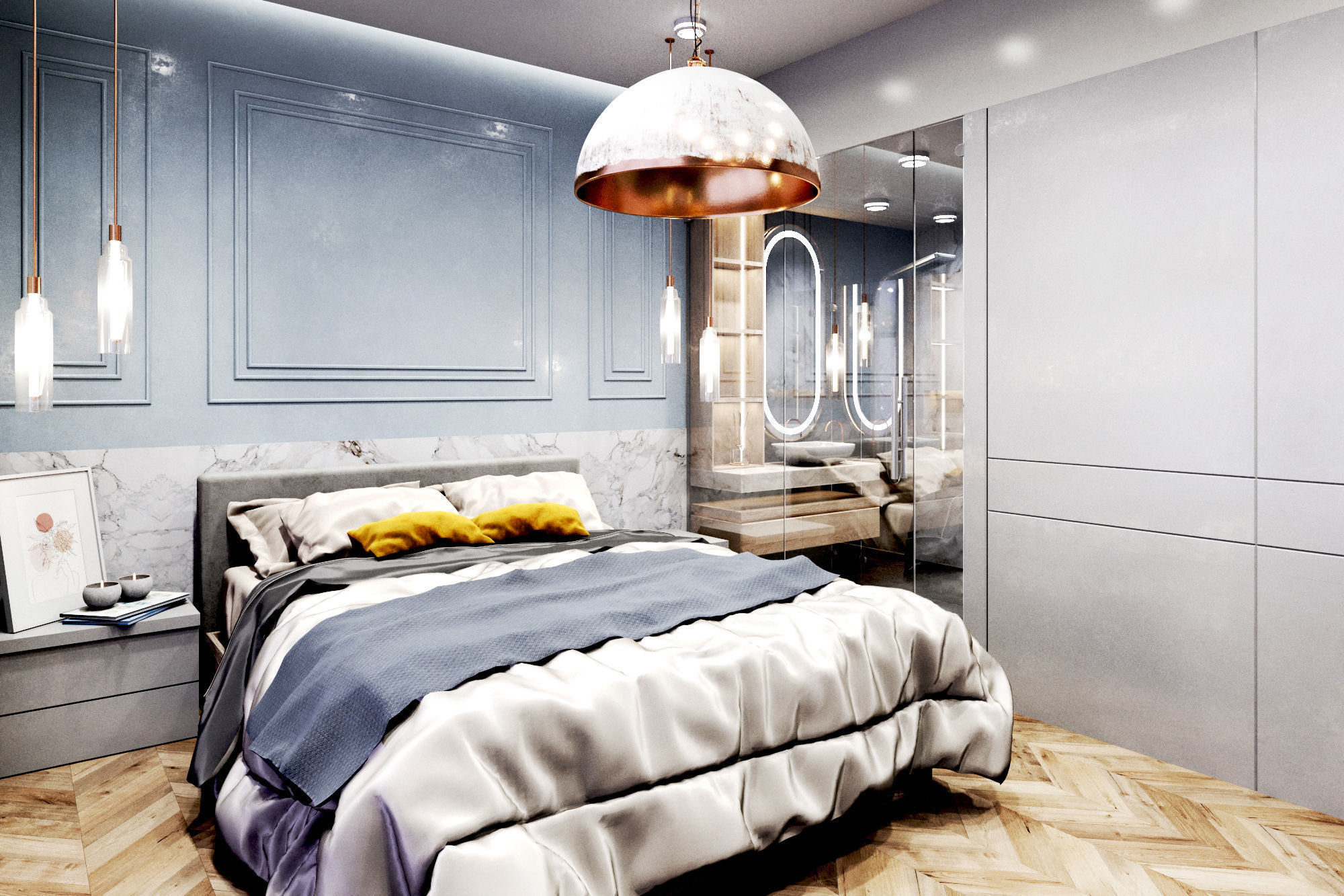 home Apartment  Interior Design Low-poly 3D model_11