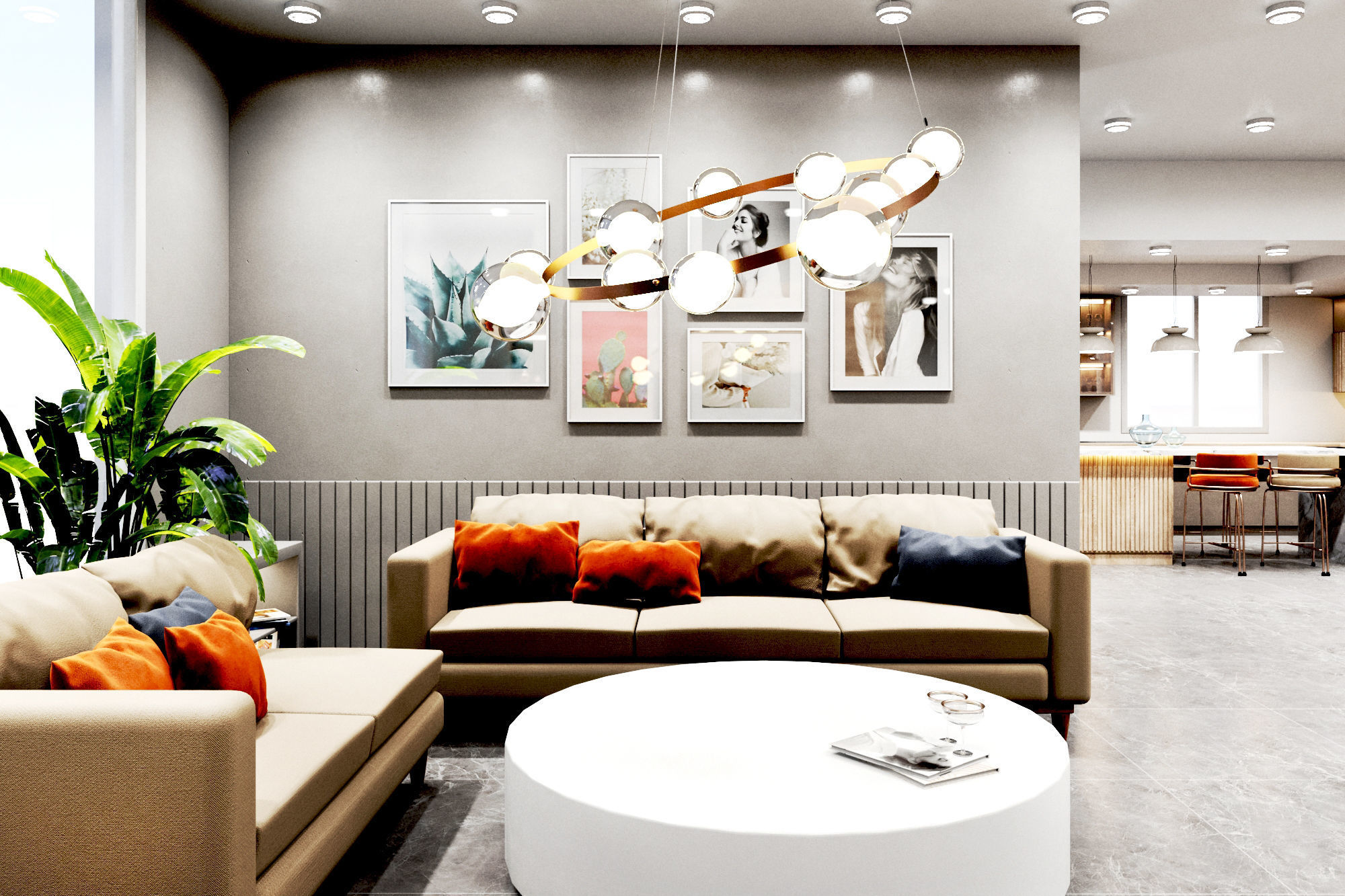 home Apartment  Interior Design Low-poly 3D model_7