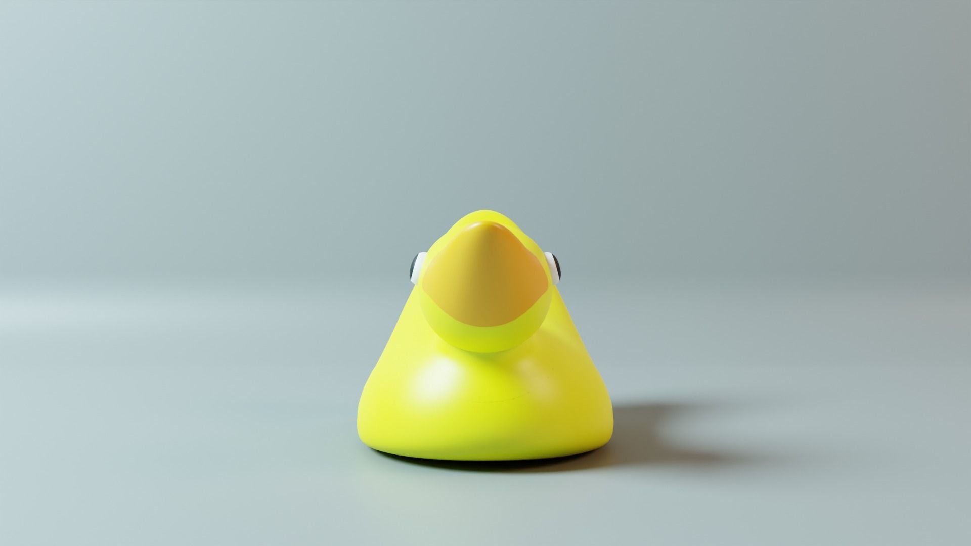 Yellow Plastic Duck 3D model_2