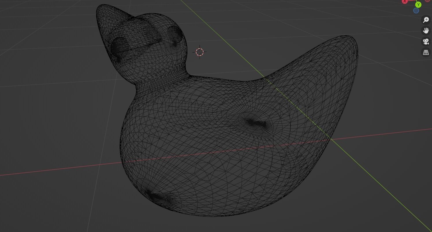 Yellow Plastic Duck 3D model_4