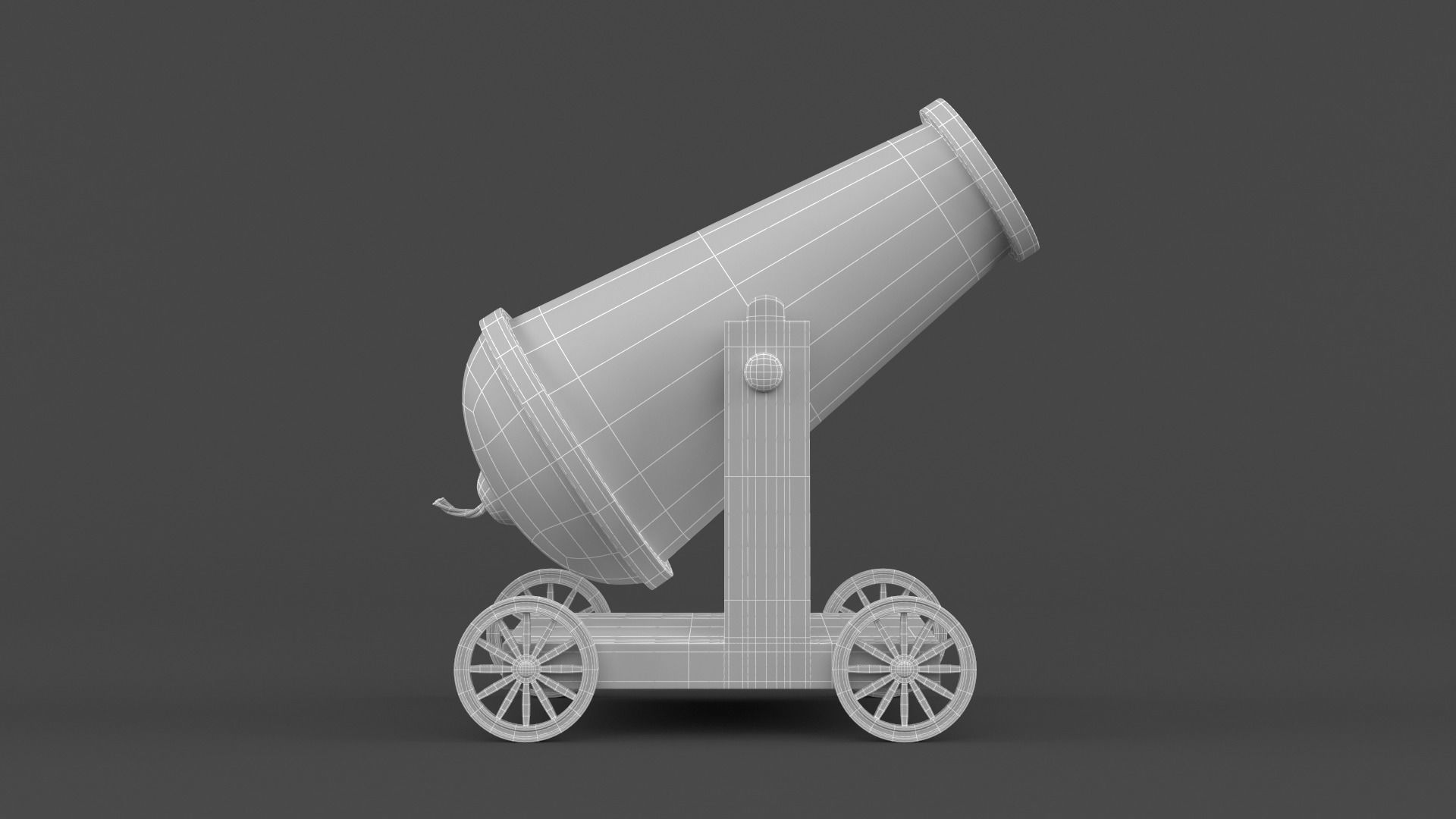 Circus Cannon 3D model_8