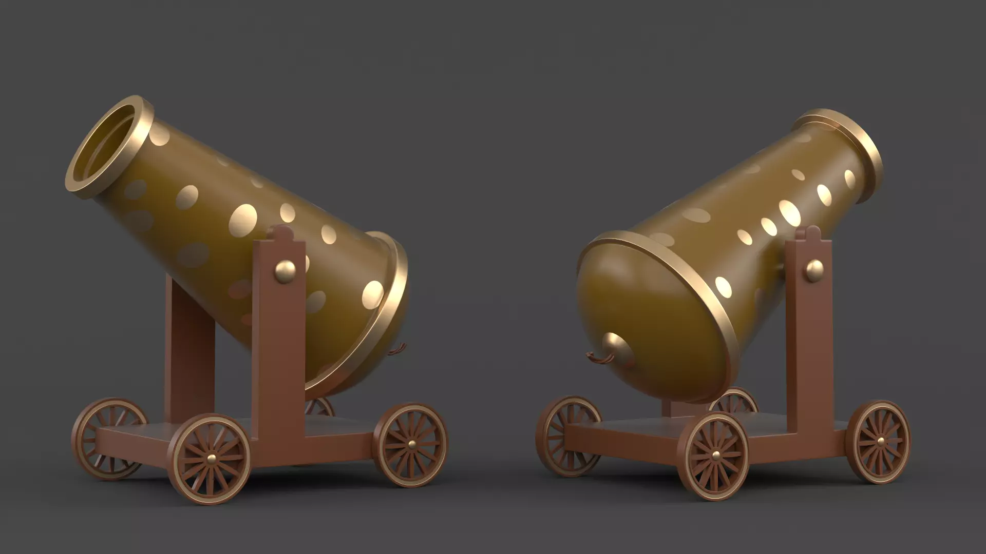 Circus Cannon 3D model_0