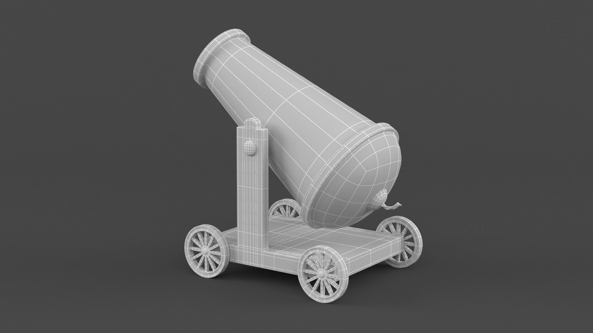 Circus Cannon 3D model_9