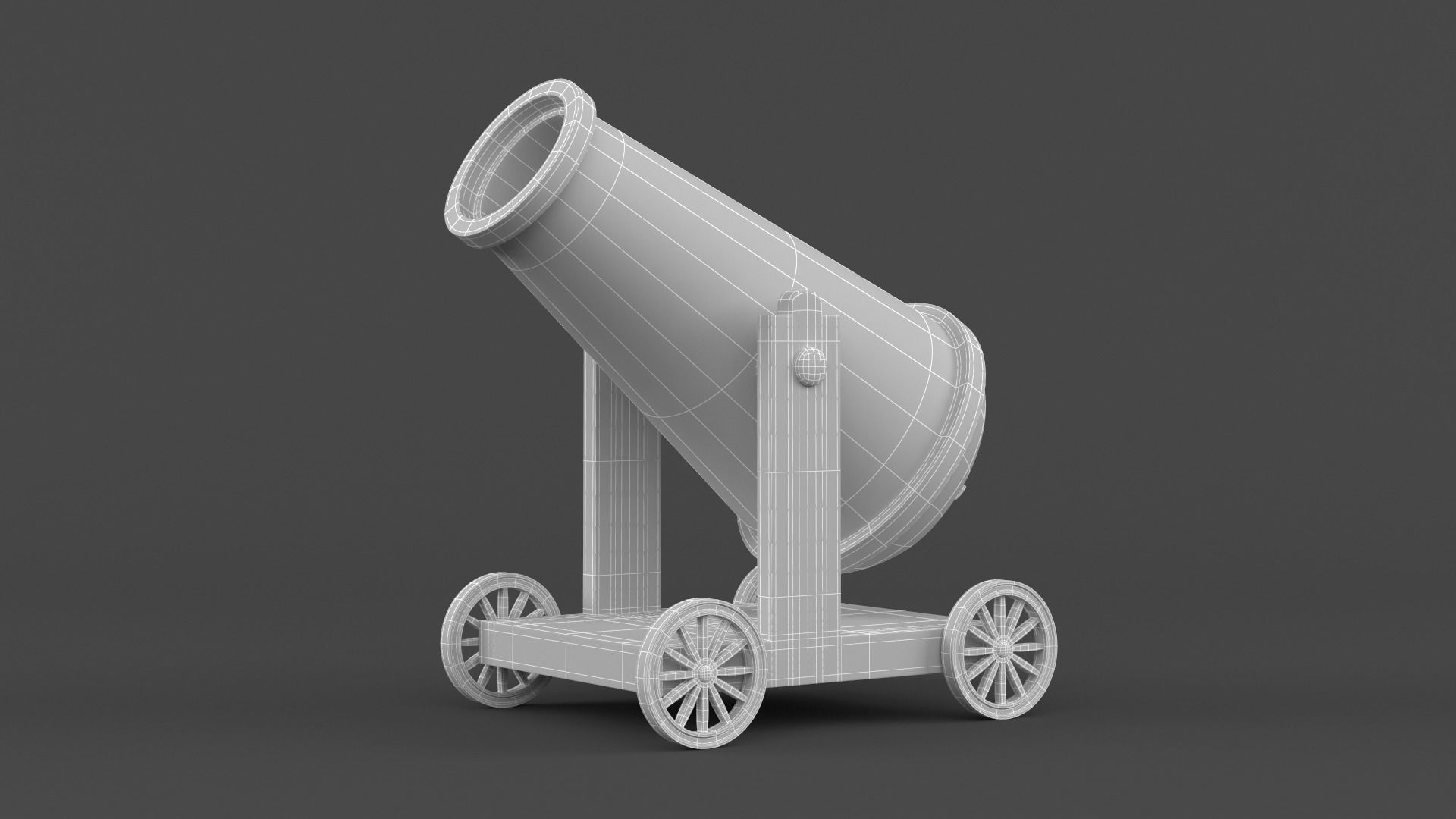 Circus Cannon 3D model_7