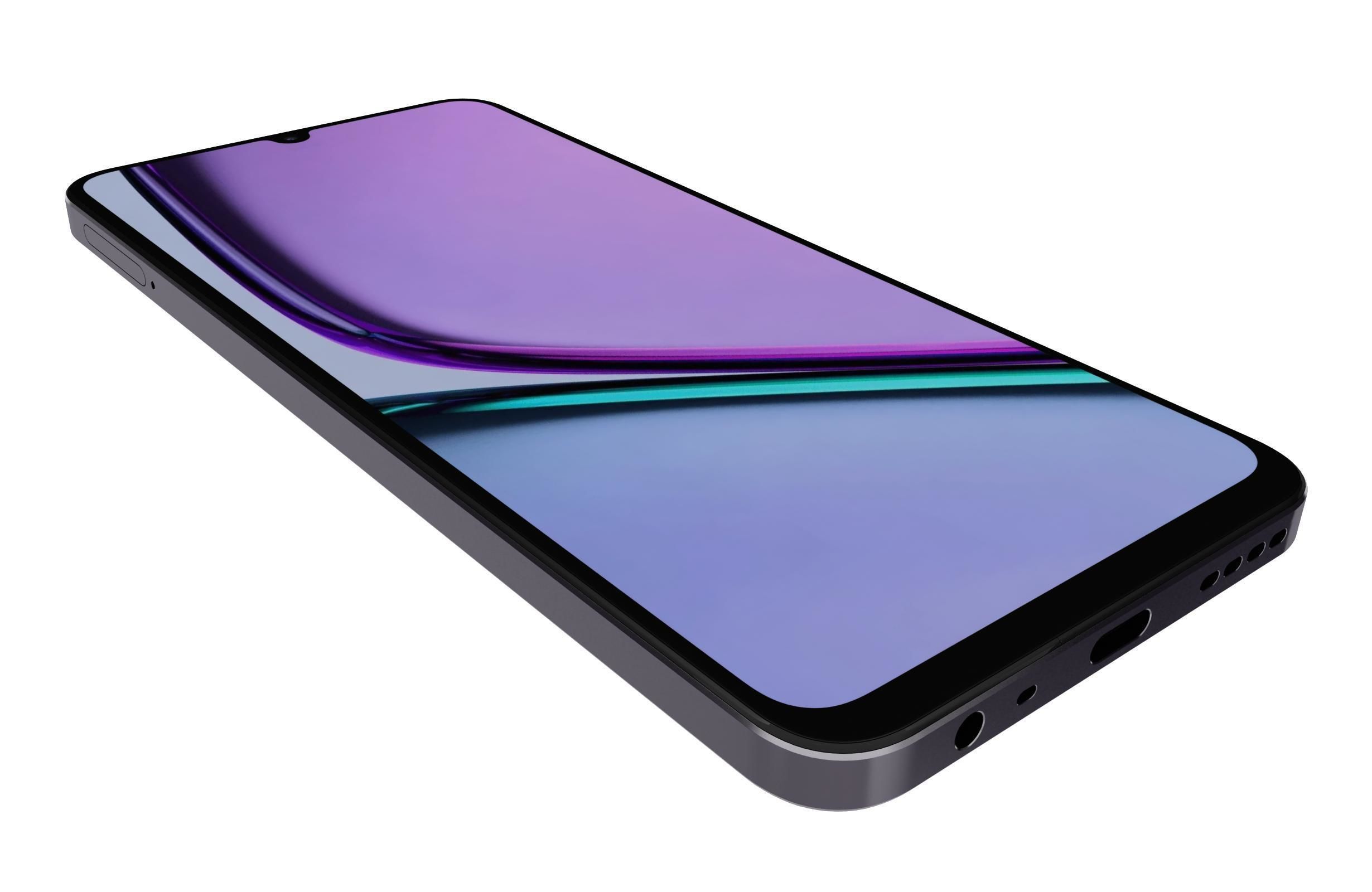 Realme C61 Marble Black  India  3D model_11