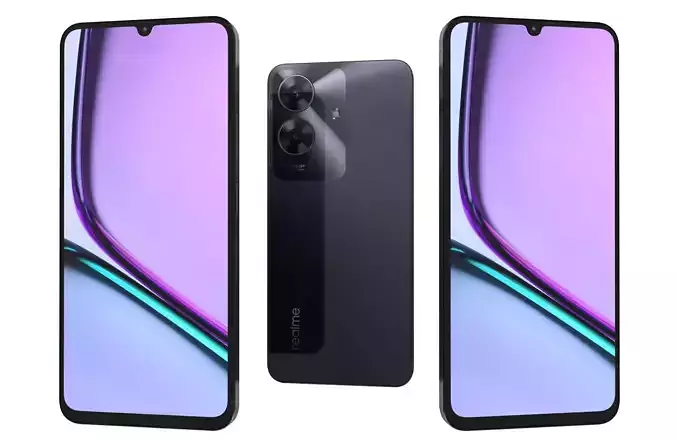 Realme C61 Marble Black  India 