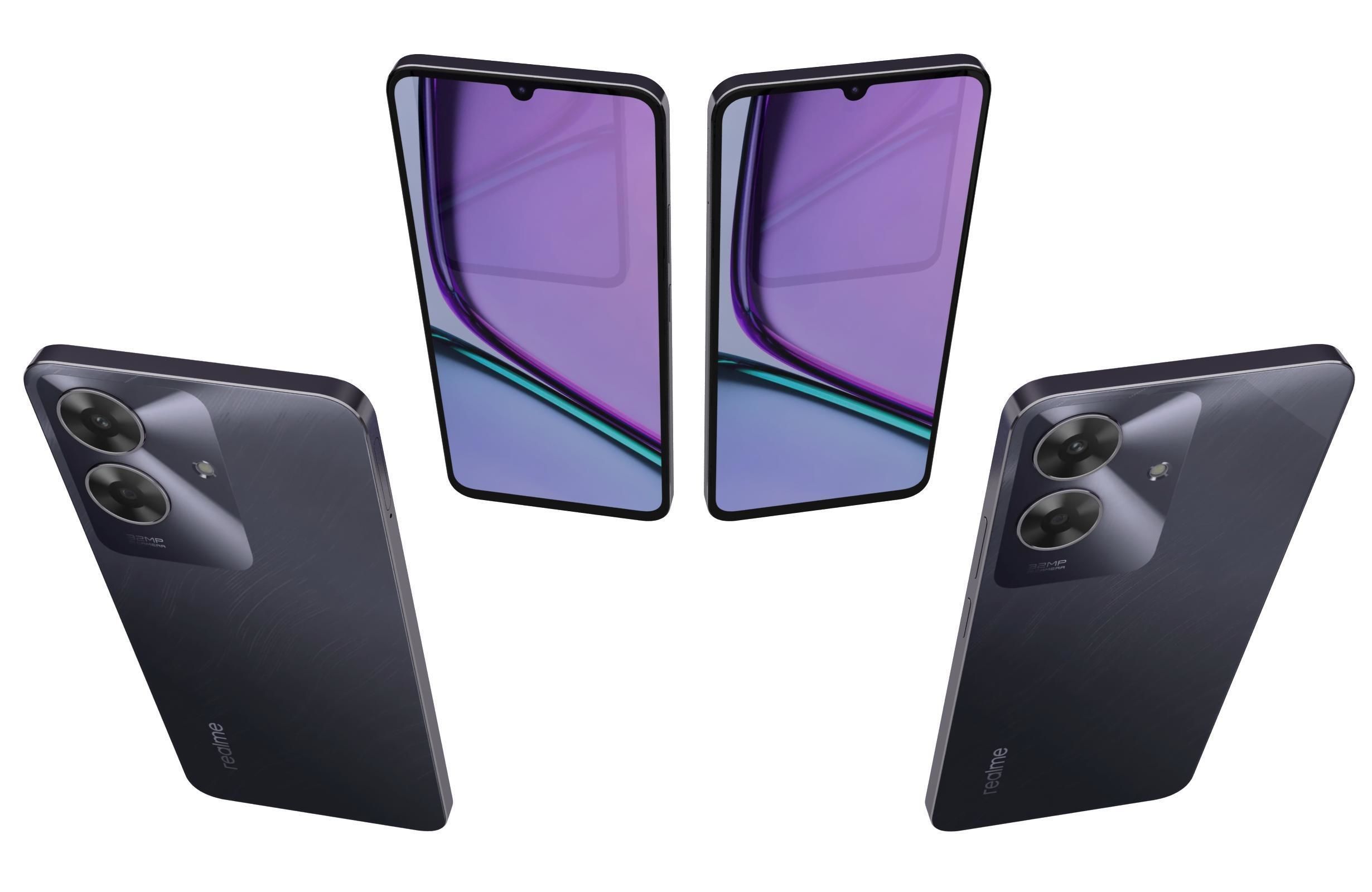 Realme C61 Marble Black  India  3D model_3