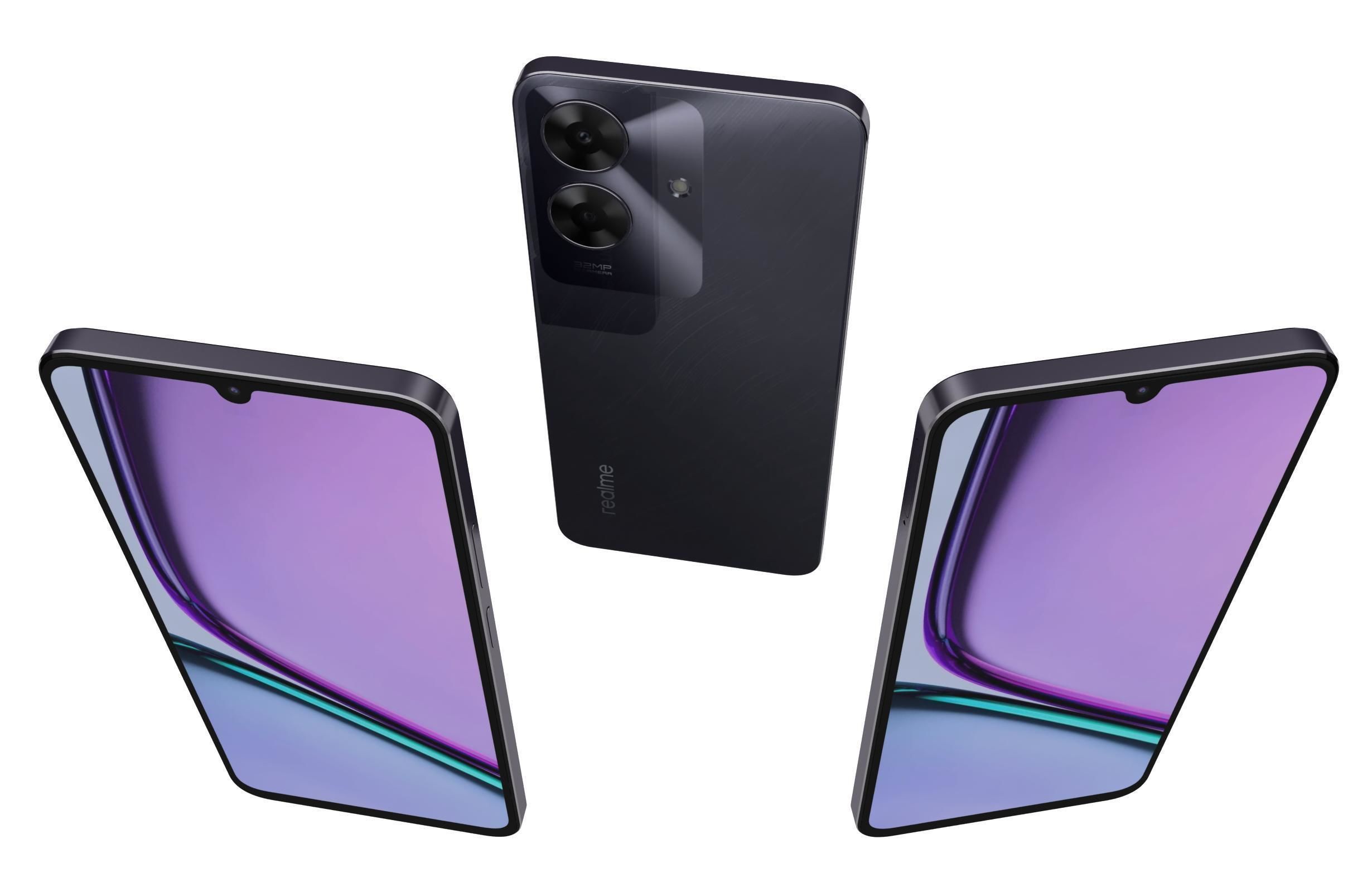 Realme C61 Marble Black  India  3D model_24