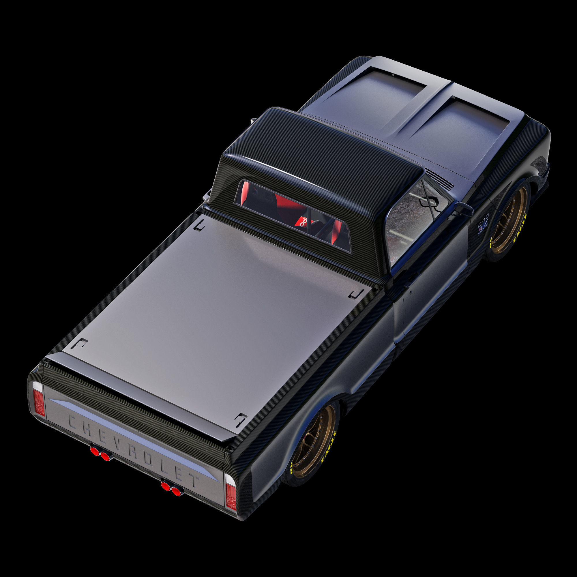 Chevrolet C10 1967 racing 3D model_17