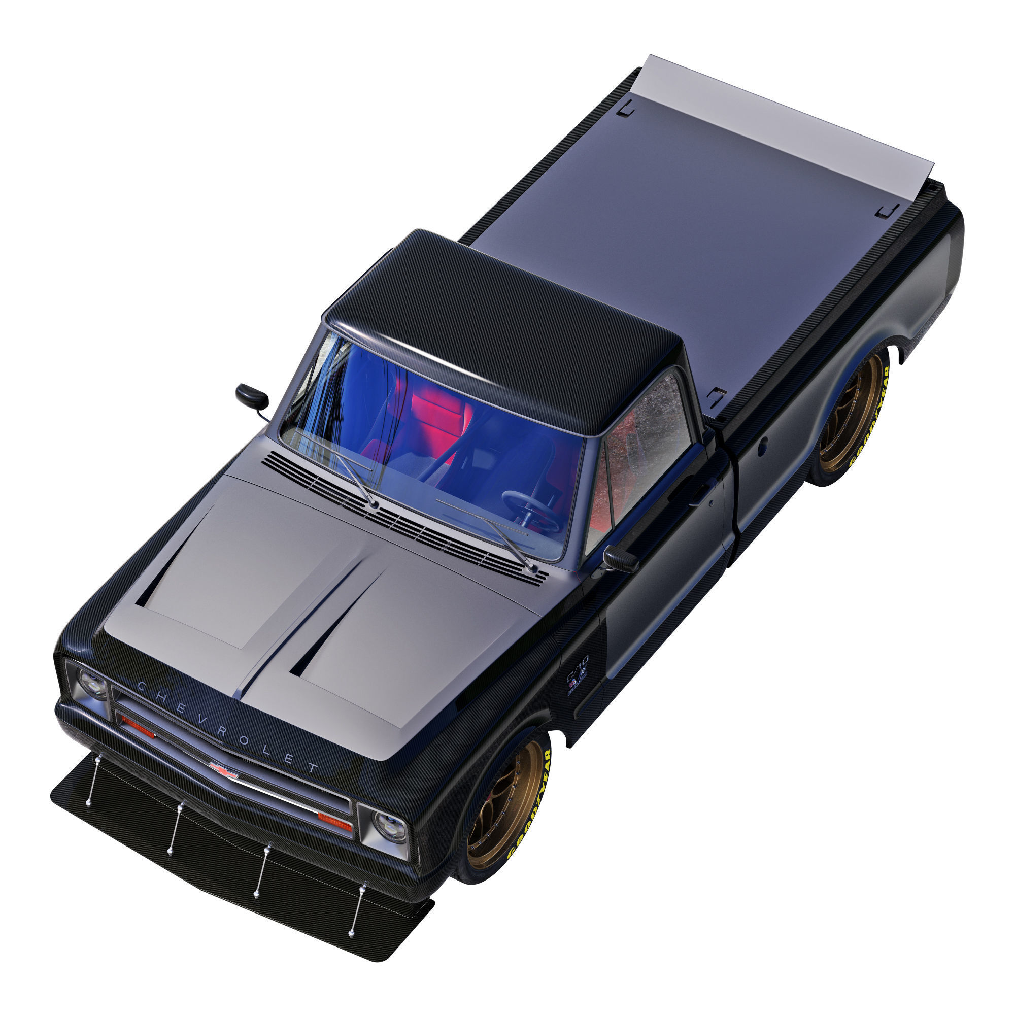 Chevrolet C10 1967 racing 3D model_7