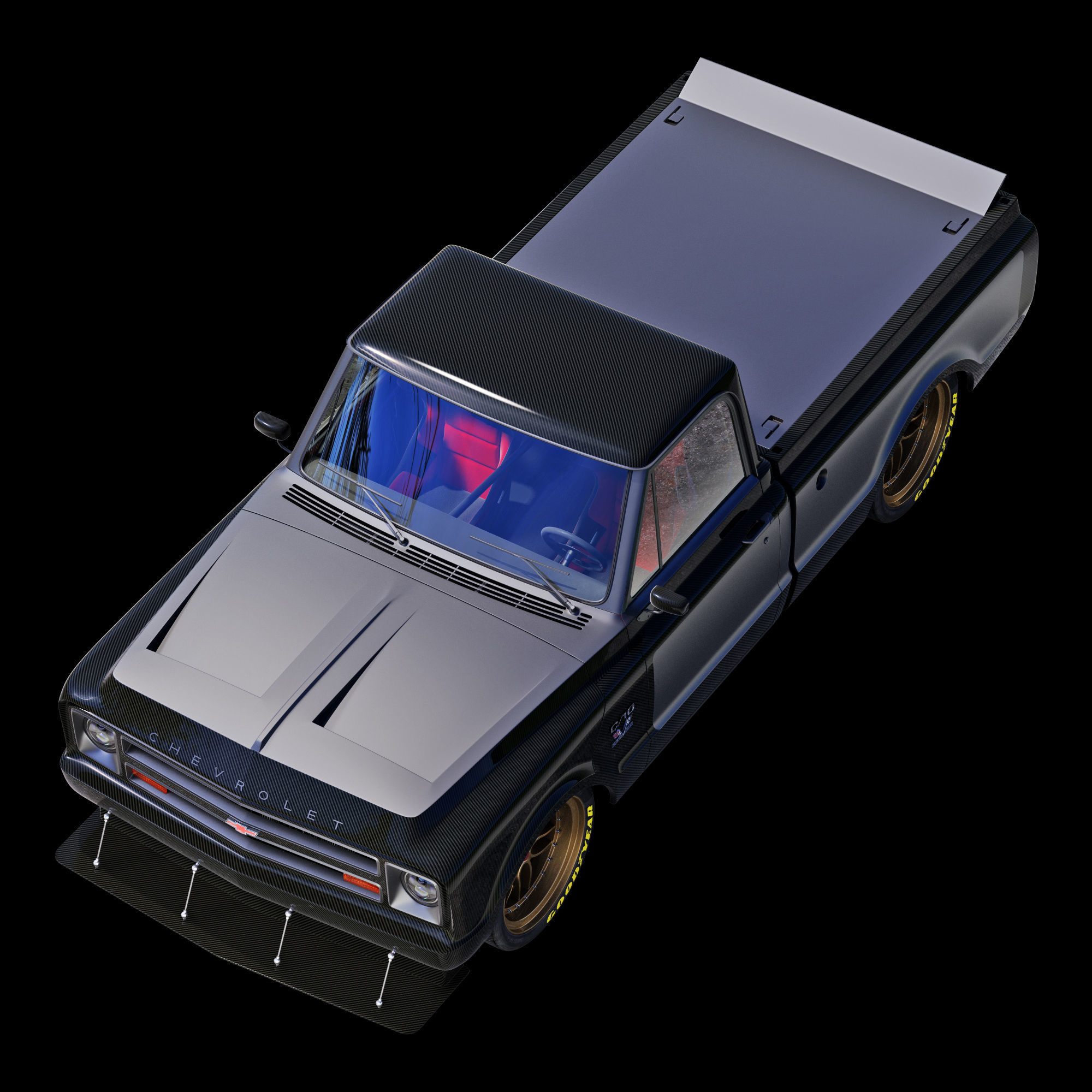 Chevrolet C10 1967 racing 3D model_16