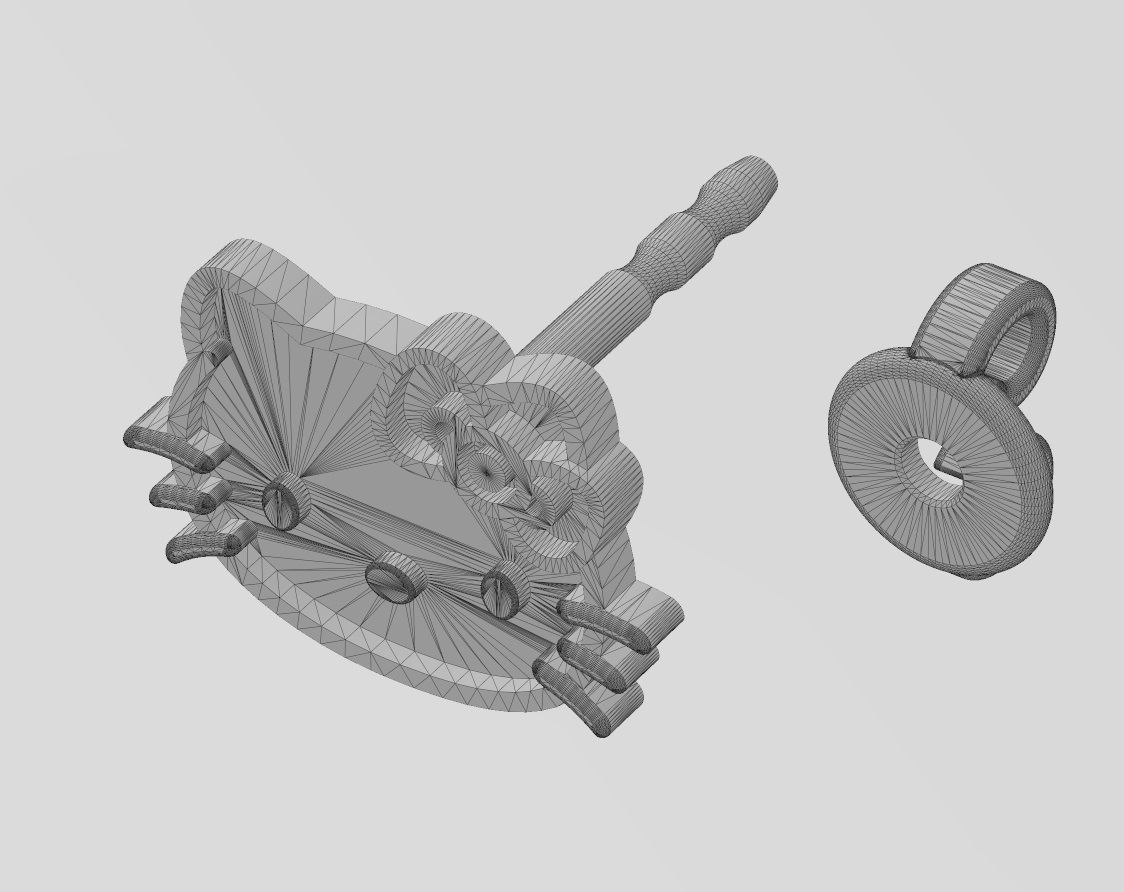 Hello kitty enamel stud earring 3D print model_16