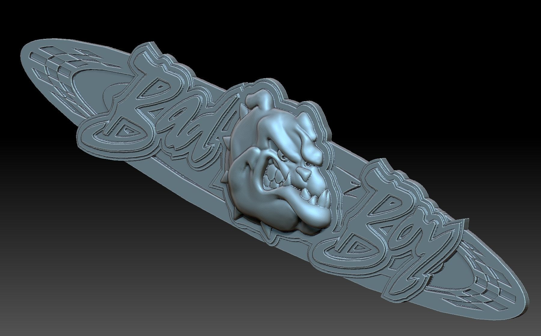Bad boy dog 3D print model_3