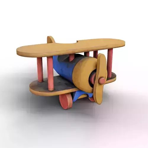 Wooden Old Airplane Toy