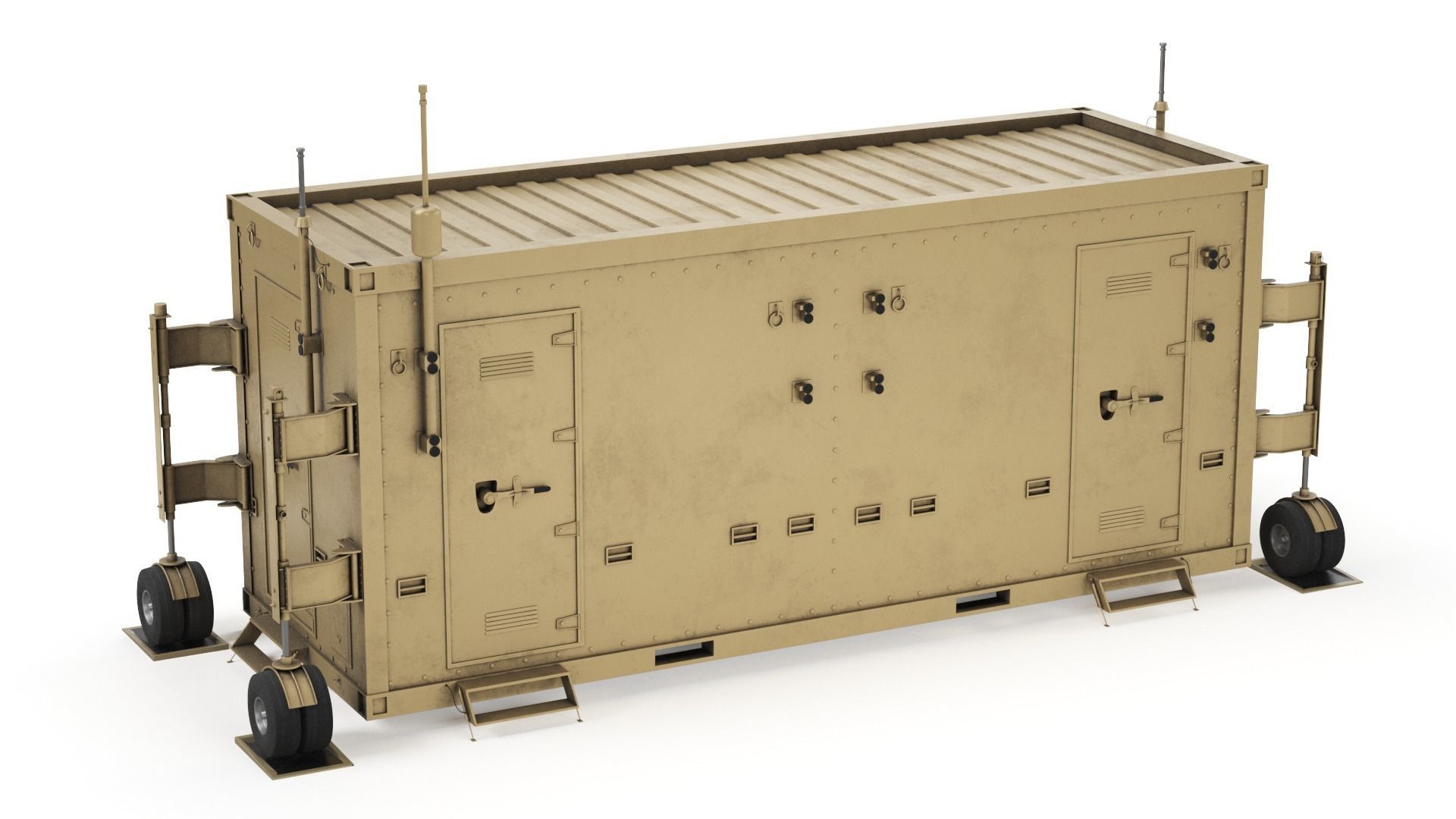 UAV Ground Control Station Container 3D model_1