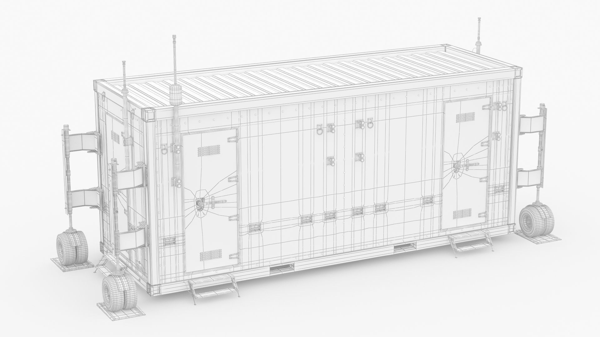 UAV Ground Control Station Container 3D model_2