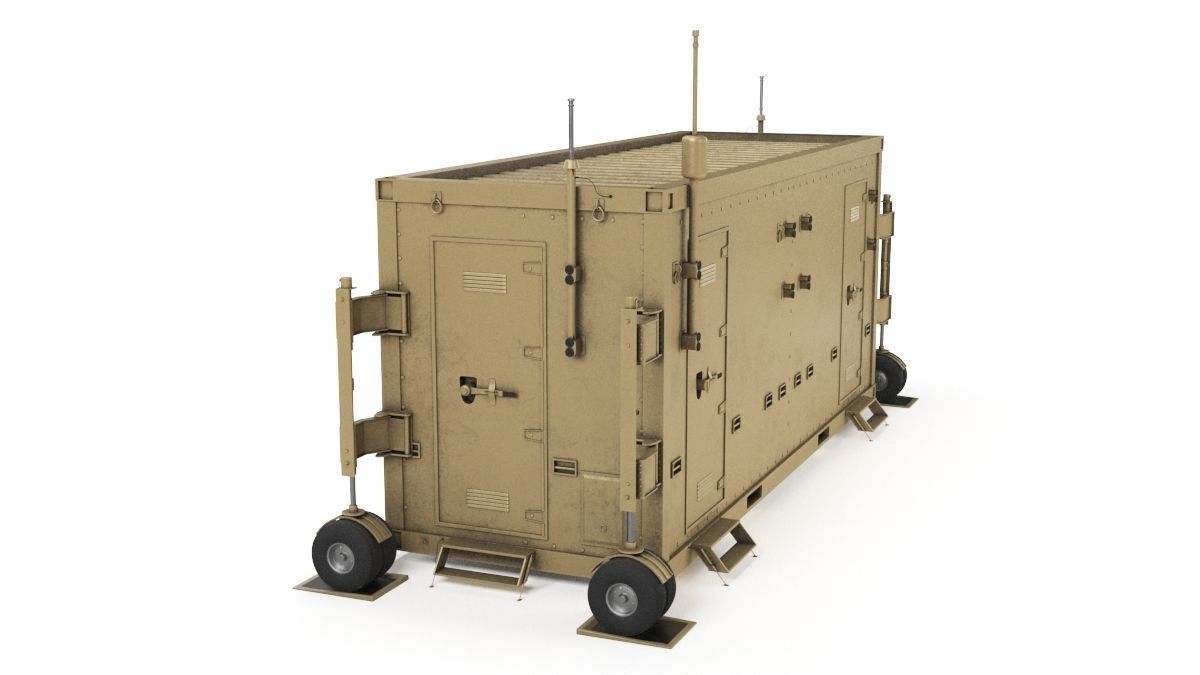 UAV Ground Control Station Container 3D model_9