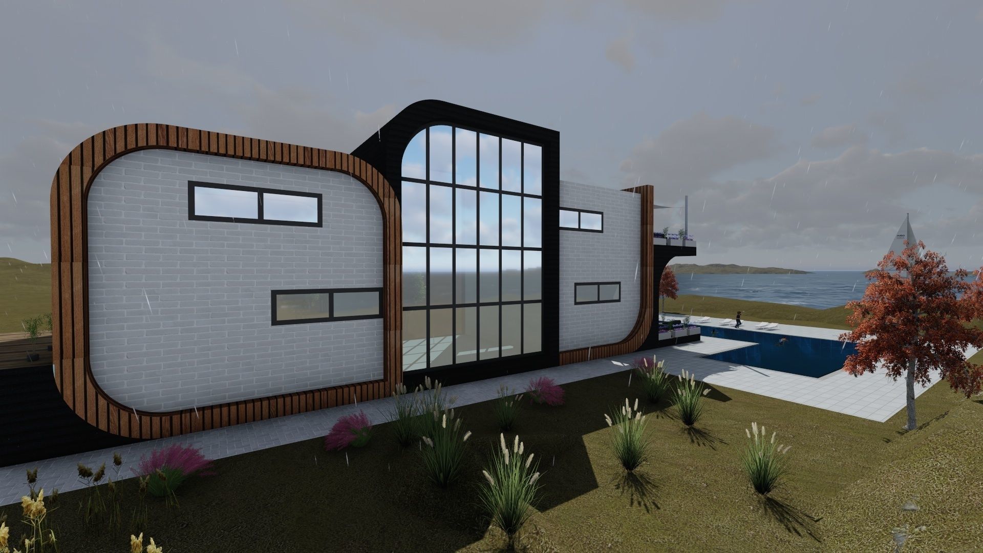a villa project 3D model_1