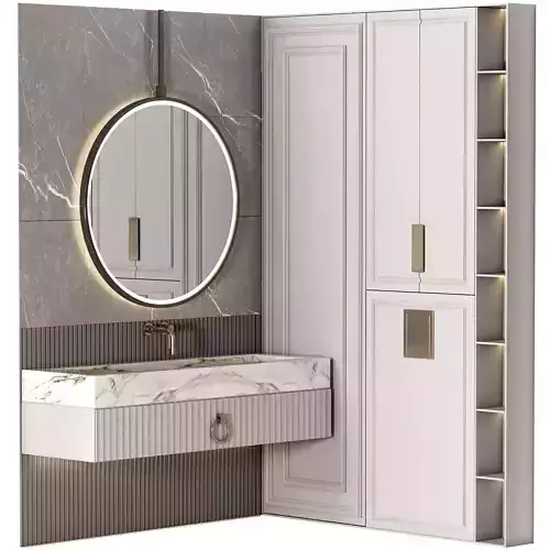 Bathroom furniture N023 in Neoclassic and Modern style