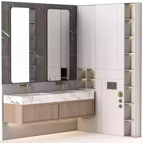 Bathroom furniture N022 in Neoclassic and Modern style