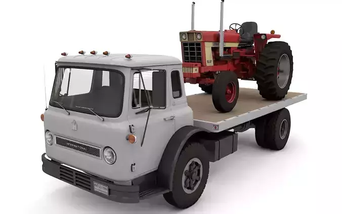 International Loadstar Truck 1963 and Int Harvester Tractor 1972