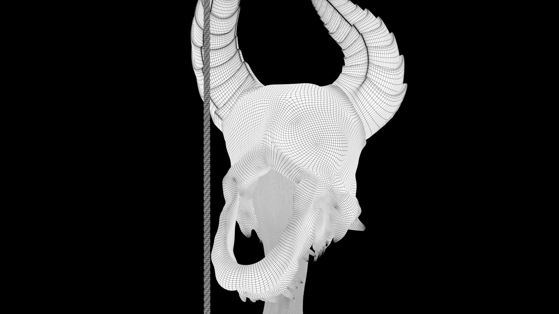 stylised bow 3D model_8