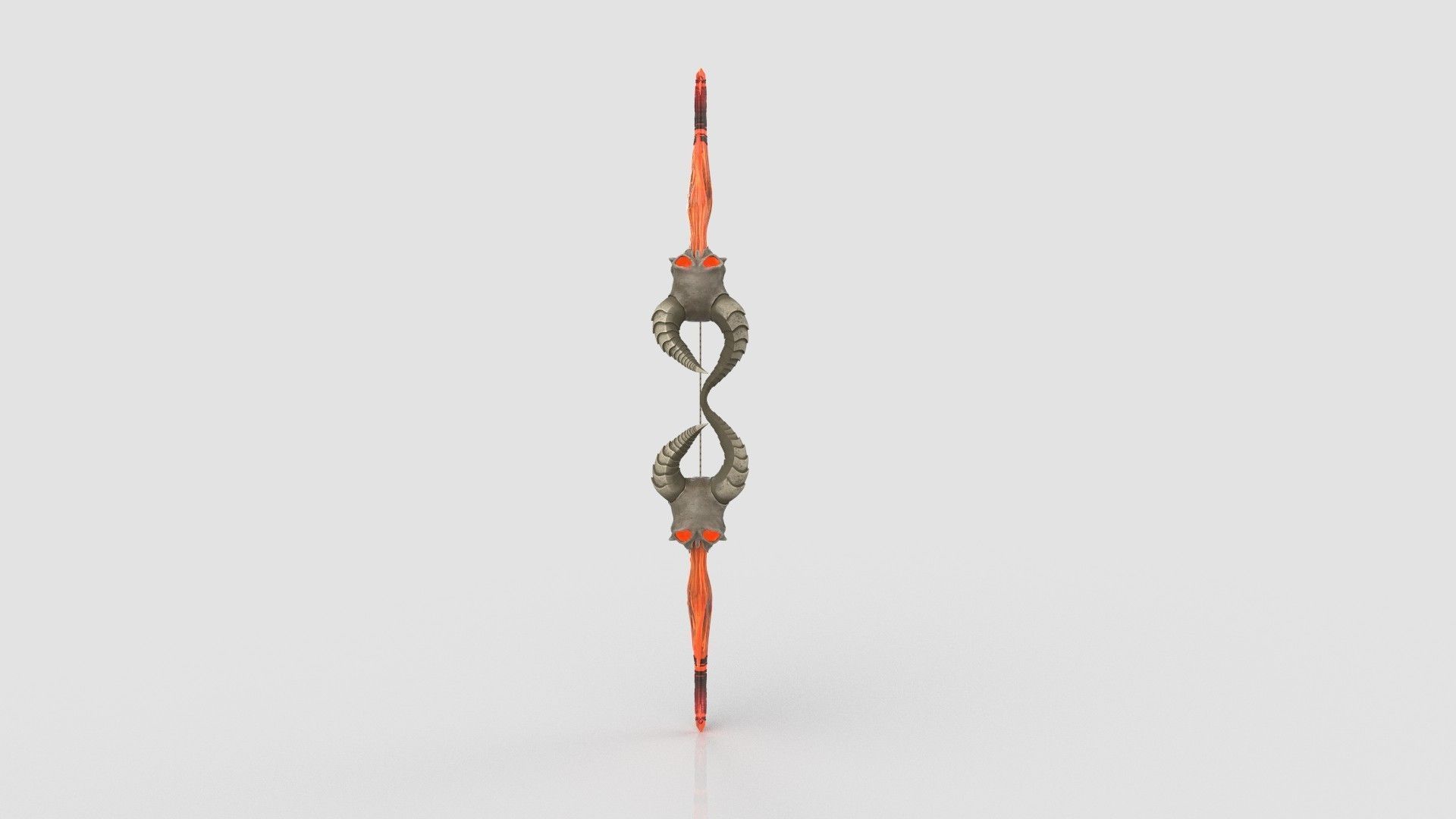 stylised bow 3D model_2