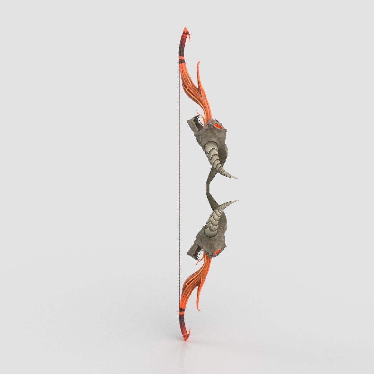 stylised bow 3D model_5