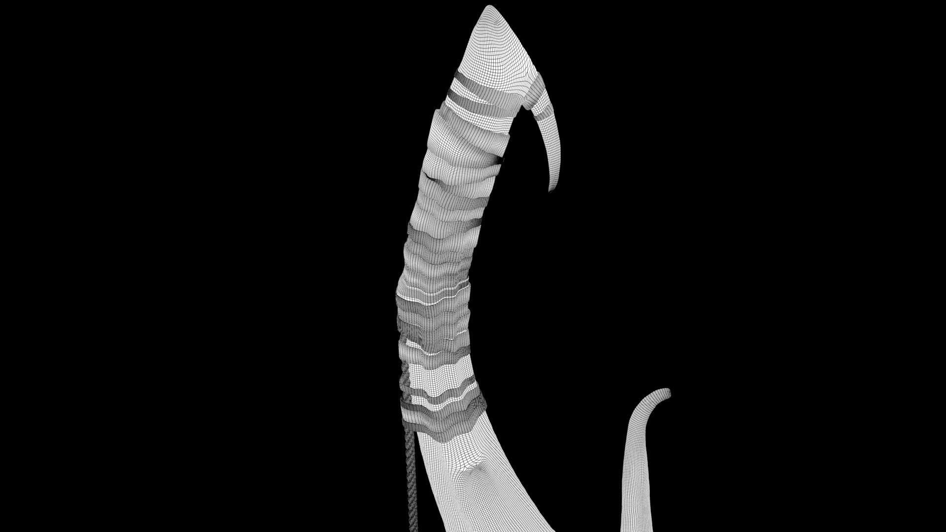 stylised bow 3D model_10