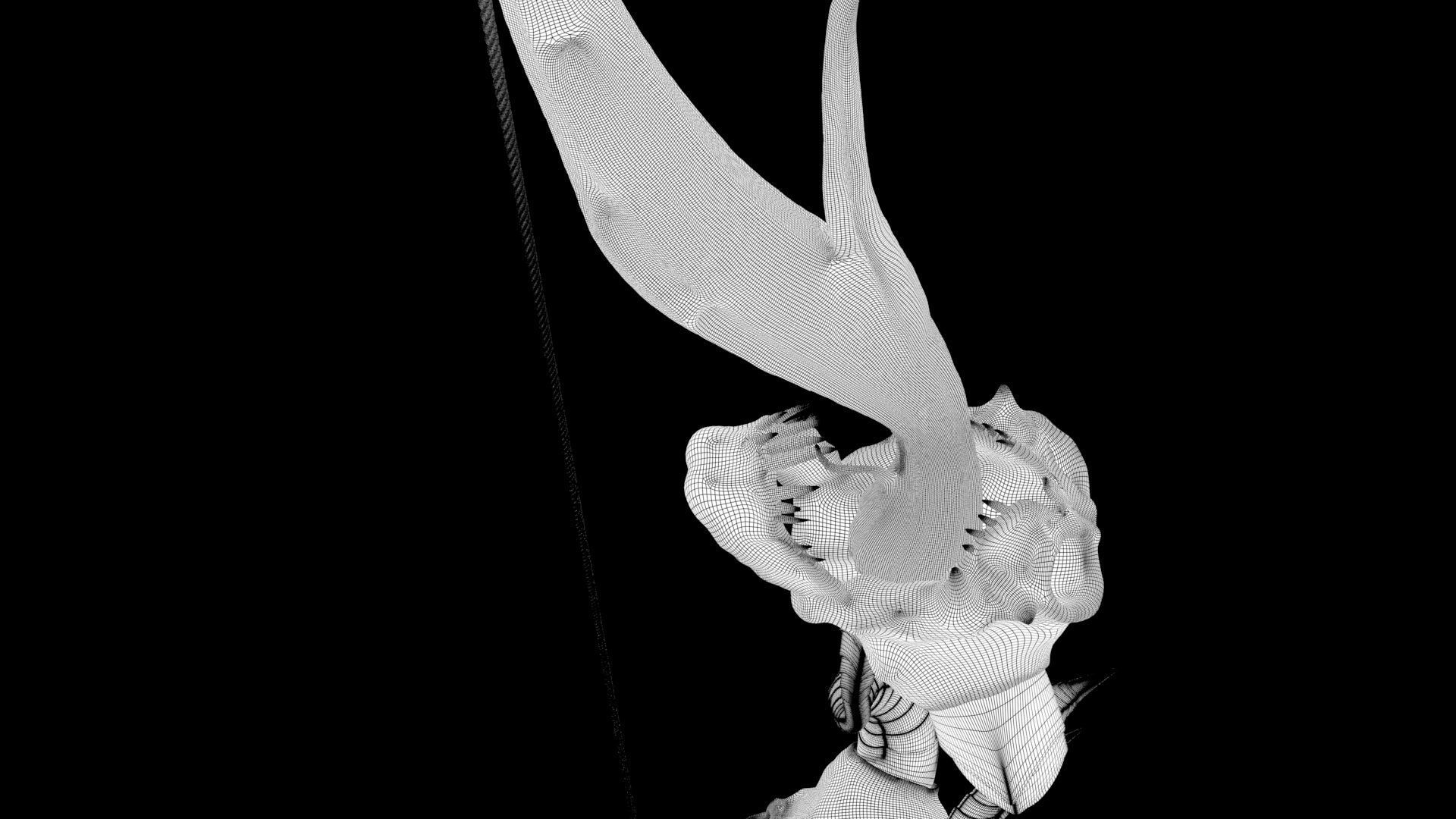 stylised bow 3D model_9