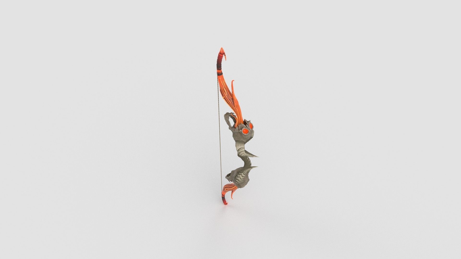 stylised bow 3D model_4
