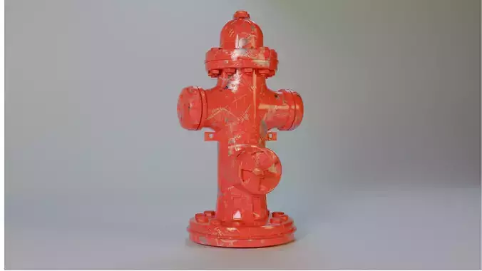 Realistic Fire Hydrant 3D model
