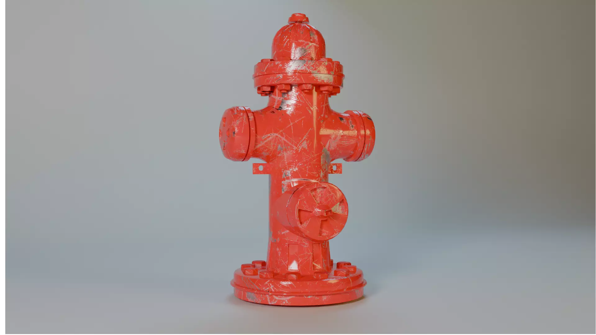 Realistic Fire Hydrant 3D model Low-poly 3D model_0