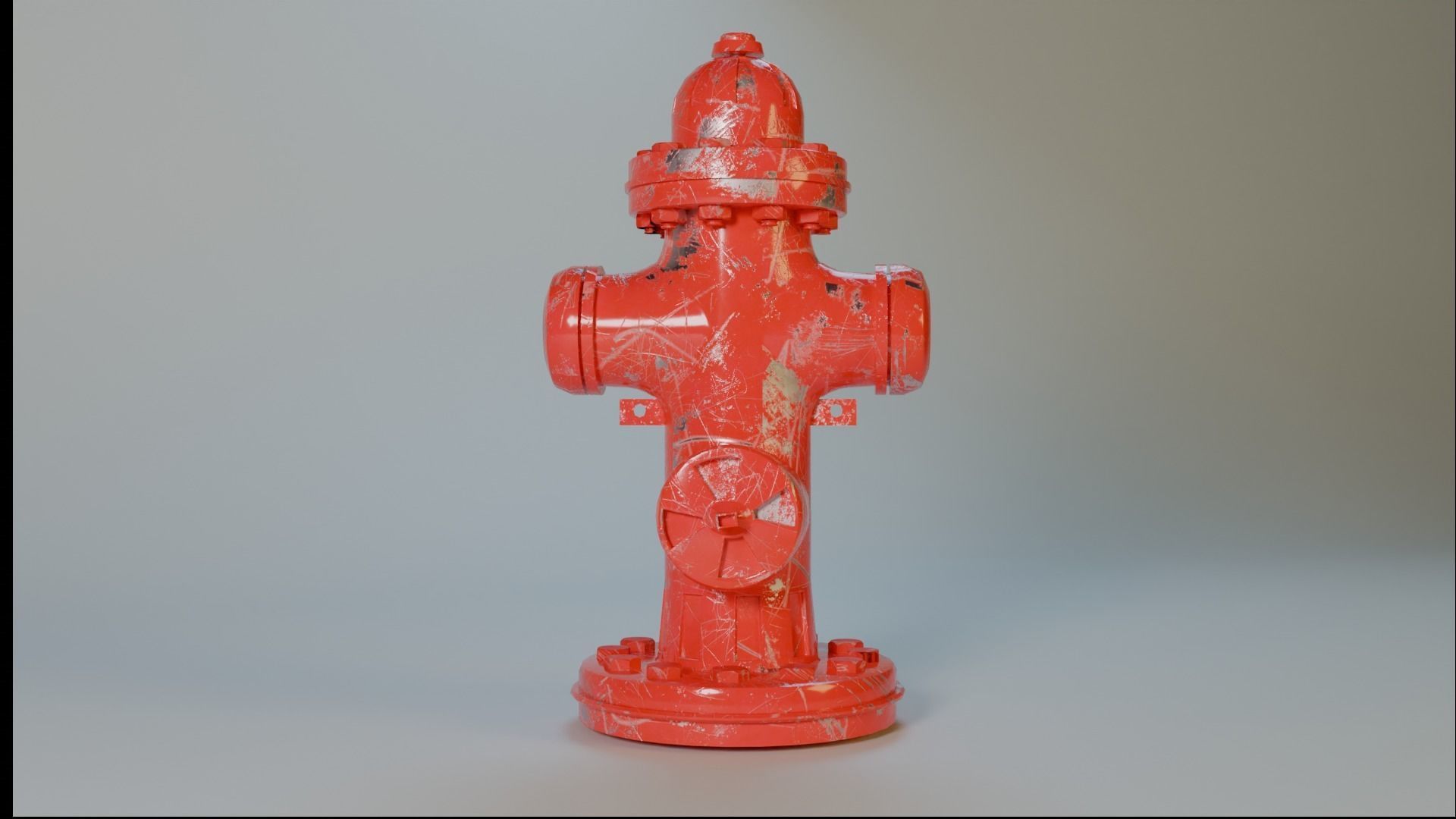 Realistic Fire Hydrant 3D model Low-poly 3D model_1