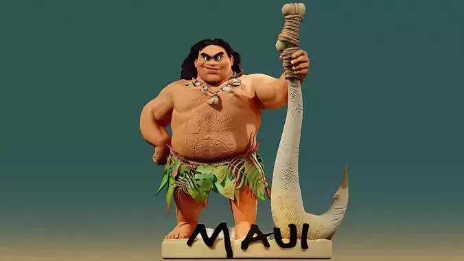 FIGURINE MAUI LE DEMI-DIEU DE VAIANA MOANA Disney 3D print model