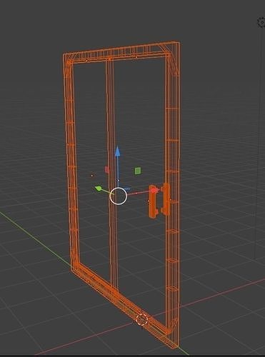 bulkhead shower door 3D model