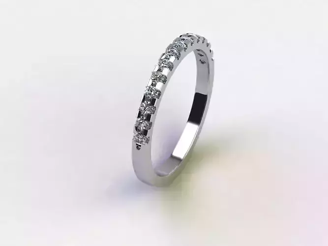 Half-round veretta gouged with round stones