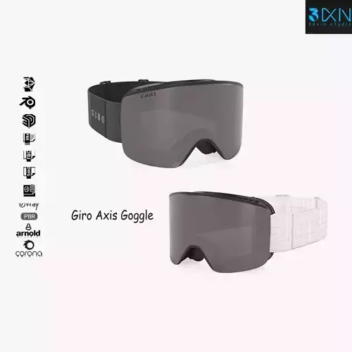 Giro Axis Ski Goggle 3D model