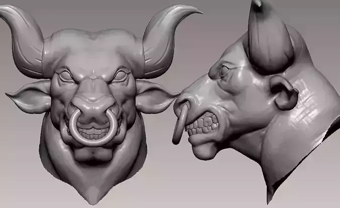 Wild Bull Head