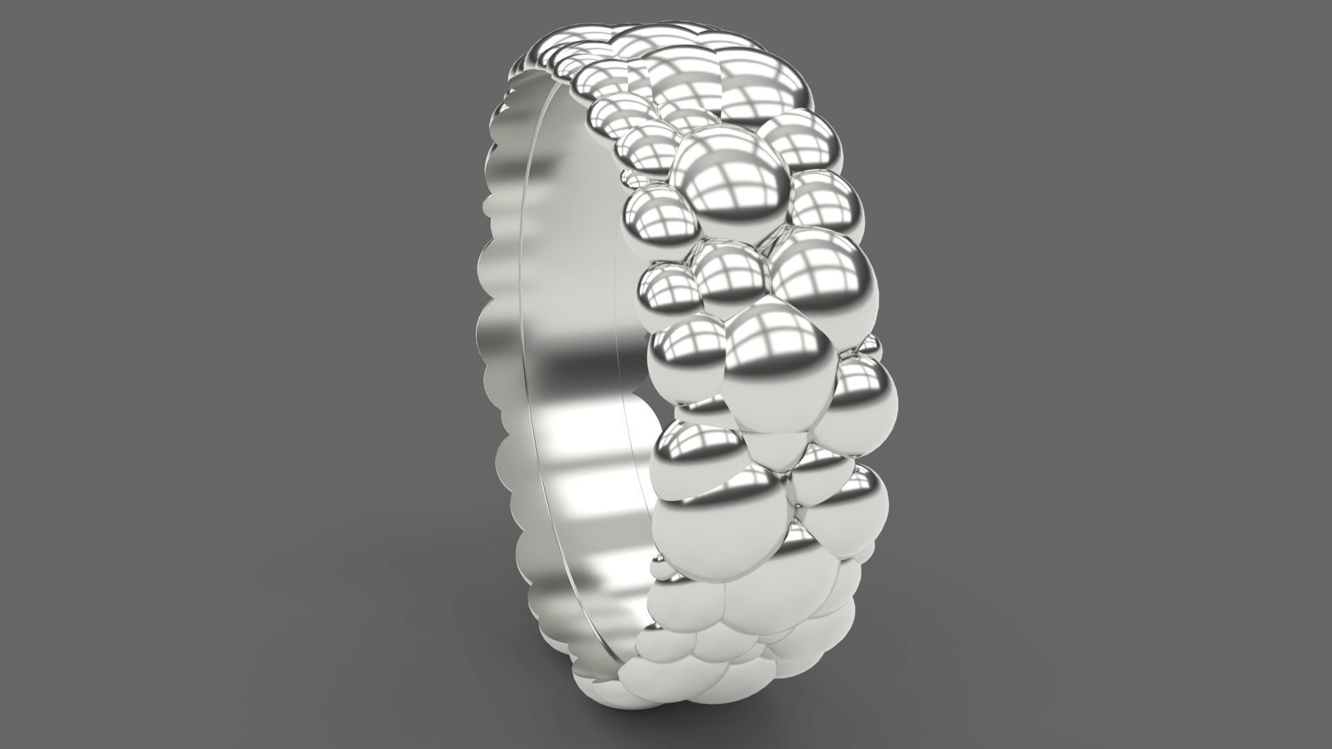 Bubble Ring 3D print model_3
