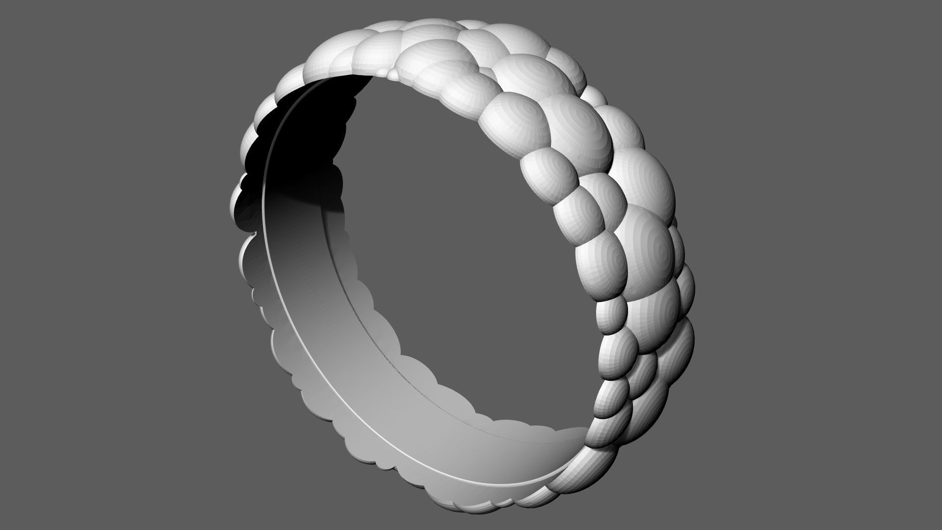 Bubble Ring 3D print model_10